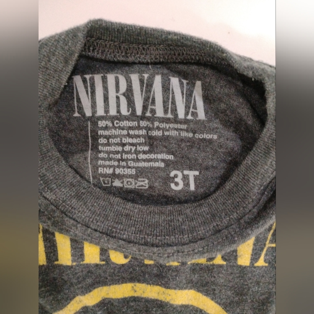Nirvana Kids T Shirt Size 3T - Picture 2 of 3
